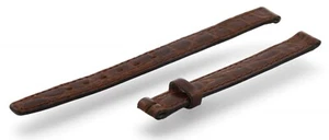 Correa de reloj de cuero de cocodrilo marrón genuino OMEGA 8-8 mm - NUEVO STOCK ANTIGUO - Imagen 1 de 7