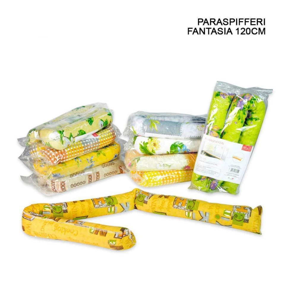 PARASPIFFERI PARAFREDDO SALAMINO SALSICCIOTTO IN STOFFA 120 CM PORTE FINESTRE