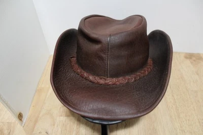 Sombrero de Vaquero Minnetonka/Outback Genuino de Cuero Búfalo Americano Marrón Talla: Pequeño Foto 1 de 4