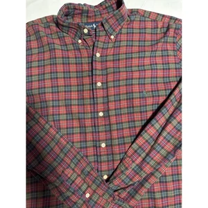Ralph Lauren Classic Fit kariertes Button Down Langarm Hemd - Bild 1 von 4