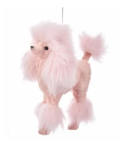Kurt Adler Pink Poodle Christmas Ornament - Picture 1 of 2
