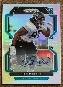2021 Panini Prizm Rookie Autograph Silver Jay Tufele #440 Jaguars Holo Parallel - Picture 1 of 3