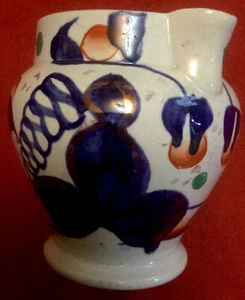 19th Gaudy Welsh Pearlware Large Size Jug. Smoking Indian Pattern. - Picture 1 of 12