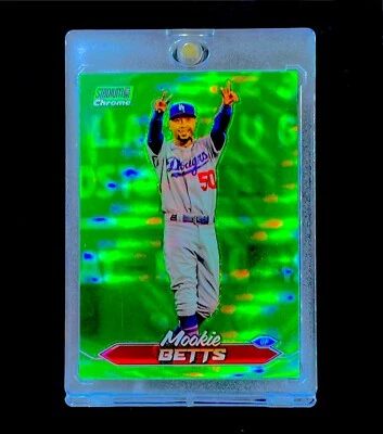 MOOKIE BETTS REFRACTOR ESMERALDA HOLO Topps Cromo No Automático Paralelo - DODGERS Foto 1 de 4
