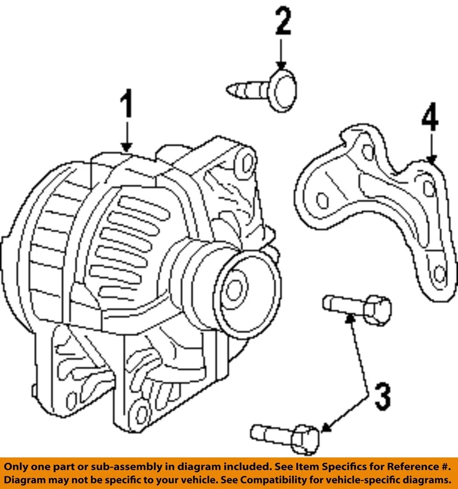 CHRYSLER OEM 10-23 1500 Electrical Alternator-Alternator 4801769AD - Image 1 of 1