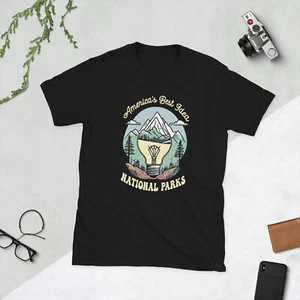America's Best Idea National Park Lightbulb Moment Unisex T-Shirt Travel Teacher - Picture 1 of 10