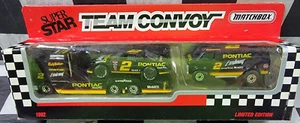1992 Rusty Wallace #2 Pontiac 1:64 scale car MATCHBOX Super Star TEAM CONVOY - Picture 1 of 4