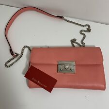 NWT - Enzo Angiolini "Wallet On A Chain" Strap Burnt Coral Style Eb-Ankh-Woc 