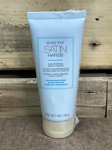 New Mary Kay Satin Hands Nourishing Shea Cream Fragrance Free Full Size 3 oz - Picture 1 of 3