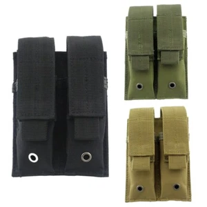 Molle Double Magazine Pouch Tactical Pistol Mag Pouch for Outdoor Utility Tool - Picture 1 of 15