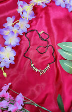 Indian Mangalsutra Women Gold Plated Jewelry CZ Boll Black Bead Choker Chain Set