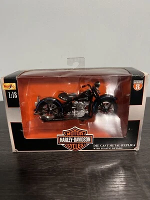 Maisto 1:18 Harley Davidson 1986 FLST Heritage Softail Evolution Blue Series 8 - Image 1 of 4