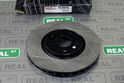 StopTech Sport Slotted Brake Rotor Front Right EVO 8 9 VIII IX 03-06 4G63T - Image 1 of 4