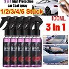 1-5stk 3 in 1 High Protection Quick Car Coat Ceramic Coating Spray Hydrophobic