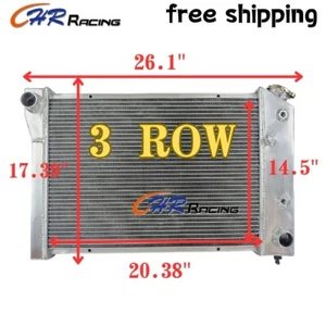 Radiador de aluminio de 3 filas para 78-80 Chevrolet Chevy Monza V6 V8 2,5 L 3,2 L 3,8 L 5,0 L - Imagen 1 de 13