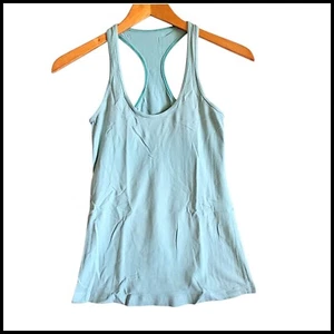 Lululemon Tank Top Cool Racerback Athletic Blue Activewear Size 6 Aquamarine - Picture 1 of 8