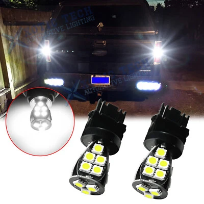 Lâmpada LED reversa de alta potência 6000K branca 3157 3156 3057 4057 - Imagem 1 de 4