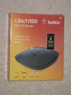 NIB Belkin G54 N150 WiFi N Router F9K1009 - Image 1 of 4