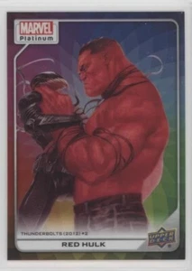 2023 Upper Deck Marvel Platinum High Series Rainbow Color Wheel Red Hulk - Picture 1 of 2