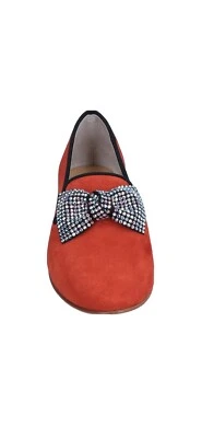 Mocasines Gouseppe Zanotti Rojo Embellecido Arco Mocasines Foto 1 de 4