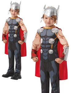 Thor Costume Marvel Superhero Fancy Dress Outfit Boys Girls Book Day - Picture 1 of 5