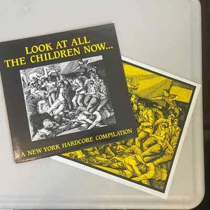 V.A. Look At All The Children Now Comp 2x LP Lot nyhc white vinyl silkscreen - Picture 1 of 10