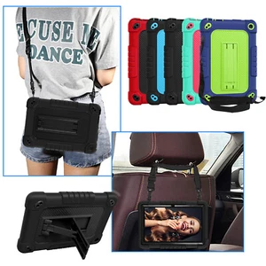 Shockproof Rugged with Shoulder Strap Case For Amazon Fire 7 12th Gen Tablet - Picture 1 of 31