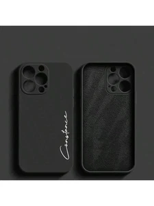 Personalisierte Handyhülle Name Buchstabe Silikon für iPhone 16 Pro Max 15 Pro Max - Bild 1 von 11