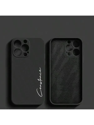 Funda de teléfono de silicona personalizada con letra con nombre para iPhone 16 Pro Max 15 Pro Max Foto 1 de 4