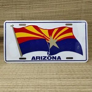 Arizona State Flag Embossed Aluminum License Plate Made in USA New - Picture 1 of 1