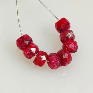 5,21 Ct Natürlicher Roter Rubin Rundschliff Perlen - 9204 - Bild 1 von 2