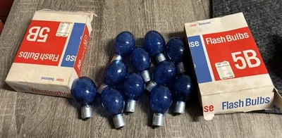 11 bombillas flash balanceadas de color Westinghouse 5B vintage color azul 2 cajas Foto 1 de 4