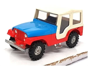 Corgi 9cm Long Diecast 441 - Jeep CJ-5 - Blue/White/Red - Picture 1 of 5
