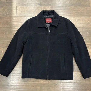 Covington Herren grau Wollmischung durchgehender Reißverschluss Mantel Jacke - Bild 1 von 5