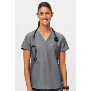 Figs Catarina One-Pocket Scrub Top in Graphite Gray Size XX-Small XXS - Picture 1 of 5