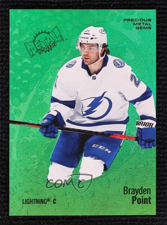 2022-23 Skybox Metal Universe PMG Green /10 Brayden Point #31 - Image 1 of 2