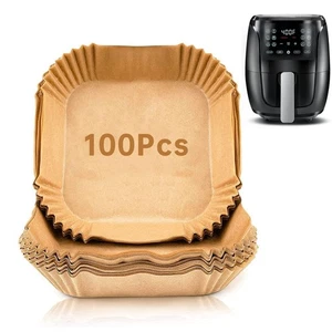100Pcs Air Fryer Liners Compatible with Gourmia, Square Disposable Parchment ... - Picture 1 of 7