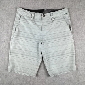 Volcom Surf & Turf Shorts Mens 30 Gray Blue 4 Way Stretch Chino Hybrid Casual - Picture 1 of 12