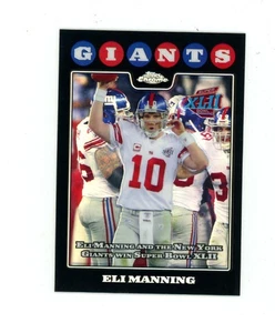 ELI MANNING 2008 TOPPS CHROME SUPER BOWL XLII REFRACTOR #TC151 GIANTS SP - Bild 1 von 2