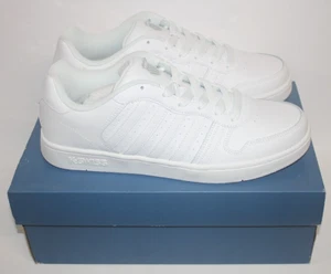 K Swiss Court Palisades White Leather 06931117 Mens Shoes Sneakers Sz 11.5 - Picture 1 of 6