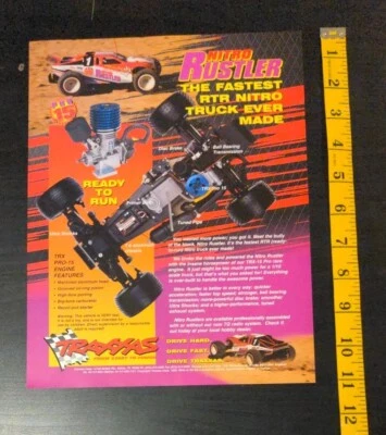 Traxxas Nitro Rustler 1996 Brochure Sheet - Image 1 of 3