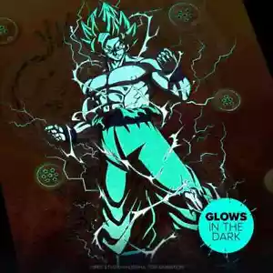 Displate Limited Edition Son Goku 3D Effect Glows in the Dark - Picture 1 of 6