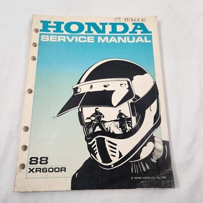 Genuine Honda Shop Service Repair Manual Book 1988 XR600R XR600 XR 600 R - Image 1 of 4
