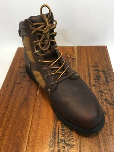 POLO RALPH LAUREN DIEGO Brown Tan Oiled Leather Dessert Boots Men’s Size 12 D - Picture 1 of 12