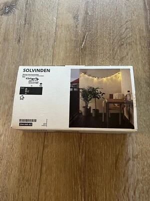 Cadena de luces LED ikea SOLVINDEN con 12 luces, exterior/a pilas Foto 1 de 4