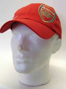 NEW Vintage Nike ARSENAL Football Graphics Baseball Cap Red Adjustable - Picture 1 of 4