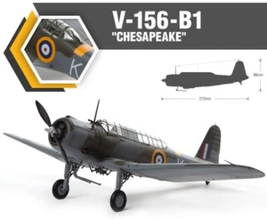 [NEW] 1/48 V-156-B1 CHESAPEAKE UK FRANCE NAVY PLA MODEL DIORAMA ACADEMY 12330 - Picture 1 of 13