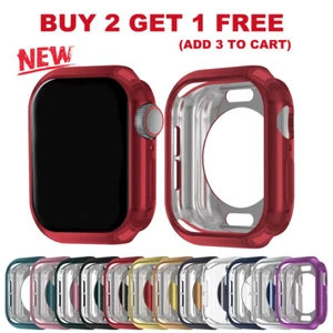 Electroplate TPU Case For Apple Watch Series 10 42/46 mm Watch Bumper Case Cover - Photo 1 sur 21
