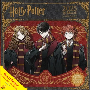 2025 Calendar Harry Potter Anime Magical 16-months Square Wall I31692 - Picture 1 of 6