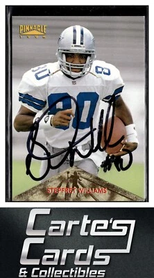 Stepfret Williams 1996 Pinnacle #169 Dallas Cowboys RC TTM/IP Signed Auto - Image 1 of 2